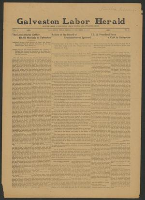 Primary view of object titled 'Galveston Labor Herald (Galveston, Tex.), Vol. 1, No. 21, Ed. 1 Saturday, December 21, 1912'.