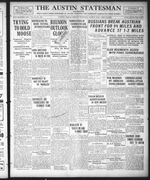 The Austin Statesman and Tribune (Austin, Tex.), Vol. 45, No. 157, Ed. 2 Friday, June 9, 1916