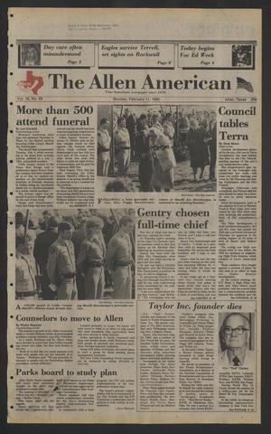 The Allen American (Allen, Tex.), Vol. 16, No. 58, Ed. 1 Monday, February 11, 1985