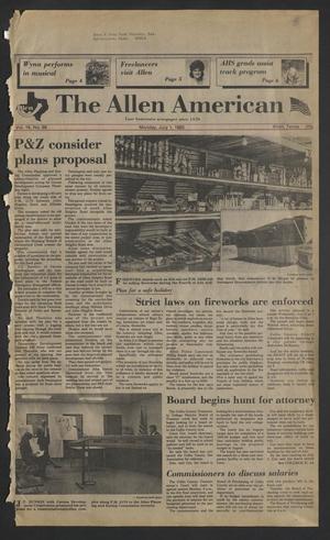 The Allen American (Allen, Tex.), Vol. 16, No. 98, Ed. 1 Monday, July 1, 1985