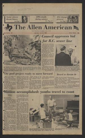 Primary view of object titled 'The Allen American (Allen, Tex.), Vol. 16, No. 104, Ed. 1 Monday, July 22, 1985'.