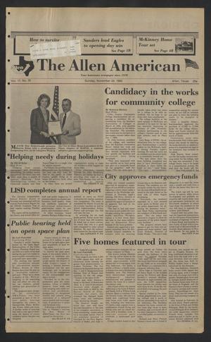 The Allen American (Allen, Tex.), Vol. 17, No. 35, Ed. 1 Sunday, November 24, 1985