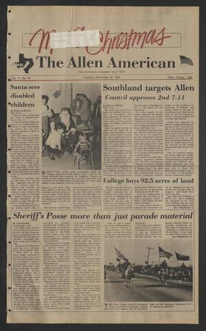 The Allen American (Allen, Tex.), Vol. 17, No. 44, Ed. 1 Tuesday, December 24, 1985
