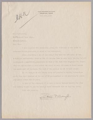 Primary view of object titled '[Letter from Chas. Fowler, Jr., to I. H. Kempner, January 12, 1948]'.