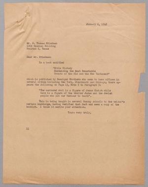 [Letter from I. H. Kempner to S. Thomas Friedman, January 6, 1948]