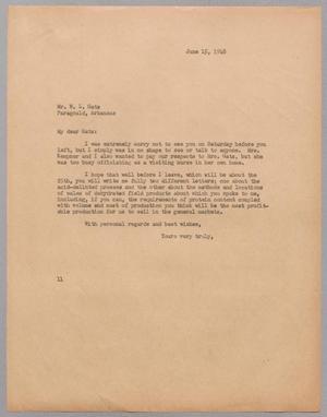 [Letter from I. H. Kempner to W. L. Gatz, June 15, 1948]