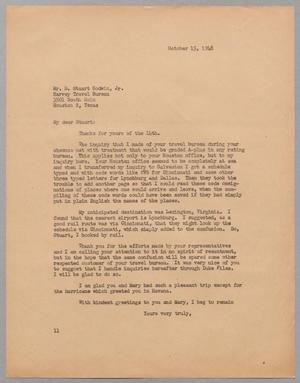 [Letter from I. H. Kempner to D. Stuart Godwin, Jr., October 15, 1948]