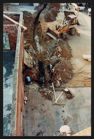 Primary view of object titled '[Aerial View of Workers Digging a Channel #2]'.