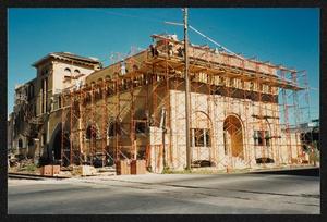 [Scaffolding on the Southwest Corner of the Dr Pepper Museum #1]