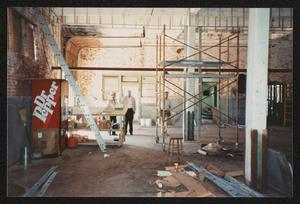 Primary view of object titled '[General Contractor and Two Unidentified Men on Construction Site]'.