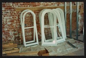 [White Arched Window Frames]