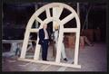 Thumbnail image of item number 1 in: '[Wilton Lanning and Joe Cavanaugh Standing in an Arched Window Frame]'.