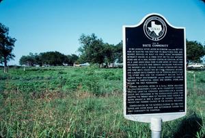 Primary view of object titled '[Historical Marker for the Dietz Community]'.