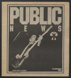 Primary view of object titled 'Public News (Houston, Tex.), No. 21, Ed. 1 Monday, July 19, 1982'.