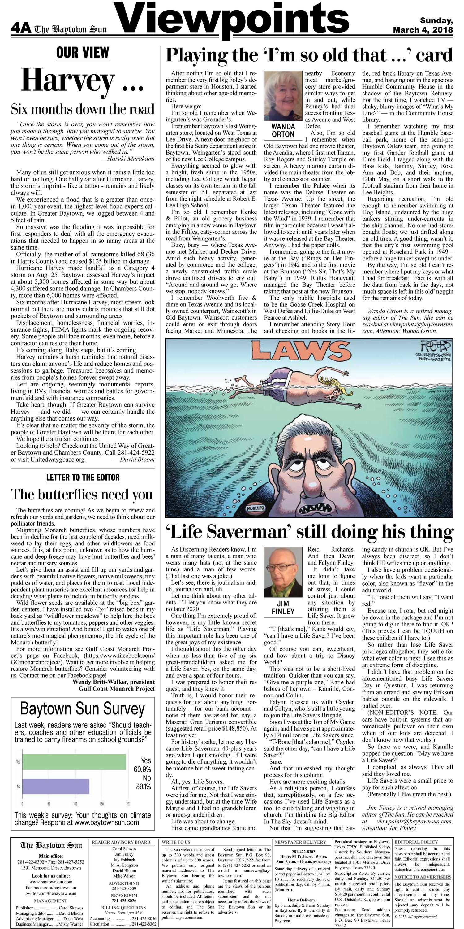 The Baytown Sun (Baytown, Tex.), Vol. 98, No. 45, Ed. 1 Sunday, March 4, 2018
                                                
                                                    [Sequence #]: 4 of 18
                                                