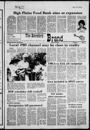 The Hereford Brand (Hereford, Tex.), Vol. 82, No. 258, Ed. 1 Sunday, July 3, 1983