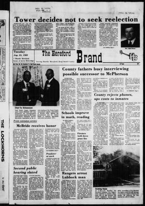 The Hereford Brand (Hereford, Tex.), Vol. 83, No. 36, Ed. 1 Tuesday, August 23, 1983