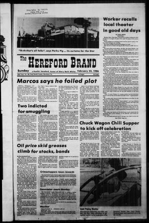 The Hereford Brand (Hereford, Tex.), Vol. 85, No. 164, Ed. 1 Sunday, February 23, 1986