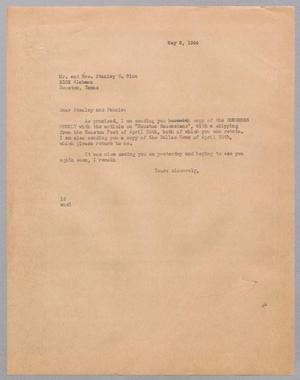 [Letter from I. H. Kempner to Mr. and Mrs. Stanley G. Blum, May 8, 1944]