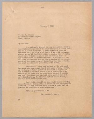 Primary view of object titled '[Letter from I. H. Kempner to Sam T. Coleman, February 7, 1944]'.