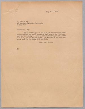 [Letter from I. H. Kempner to Donald Day, August 14, 1944]