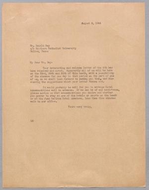 [Letter from I. H. Kempner to Donald Day, August 9, 1944]