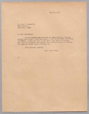 [Letter from I. H. Kempner to Lt. John H. Fulweiler, May 13, 1944]