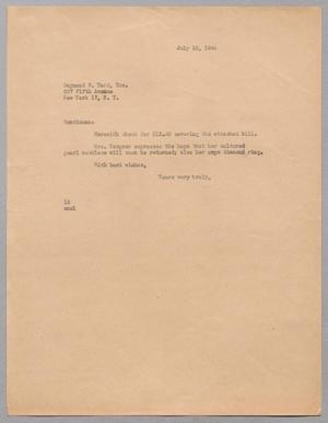 [Letter from I. H. Kempner to Raymond C. Yard, Inc. , July 10, 1944]