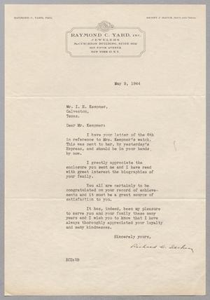 [Letter from Richard C. Decker to I. H. Kempner, May 9, 1944]