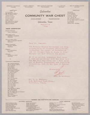 [Letter from George K. Marshall to I. H. Kempner, December 25, 1944]