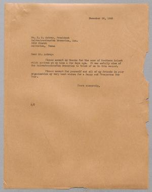 [Letter from Daniel W. Kempner to H. S. Autrey, December 26, 1945]