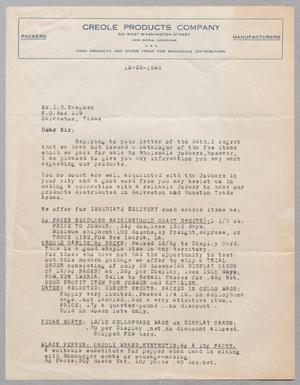 [Letter from Roy Austin Chauvin to I. H. Kempner, December 28, 1945]