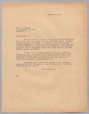 [Letter from I. H. Kempner to W. L. Clayton, February 1, 1945]