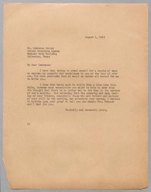[Letter from I. H. Kempner to Lawrence Dorsey, August 1, 1945]