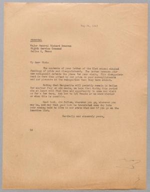 [Letter from I. H. Kempner to Major General Richard Donovan, May 24, 1945]