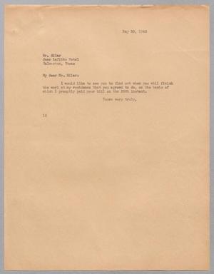 [Letter from I. H. Kempner to Mr. Eilar, May 30, 1945]