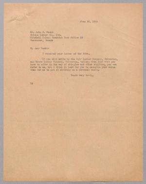 [Letter from Isaac H. Kempner to John R. Hecht, June 23, 1945]