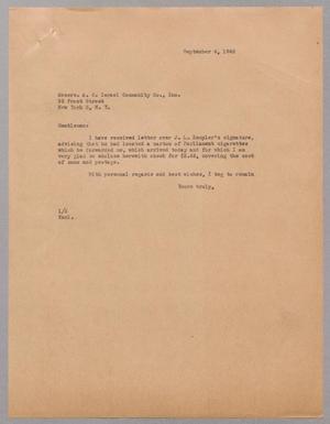 [Letter from I. H. Kempner to the A. C. Israel Commodity Co., Inc., September 4, 1945]