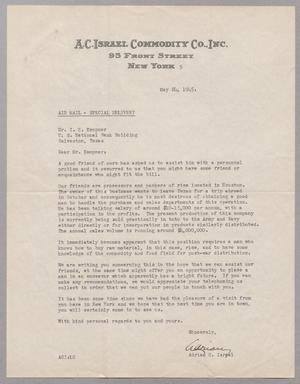 [Letter from Adrian C. Israel to I. H. Kempner, May 24, 1945]