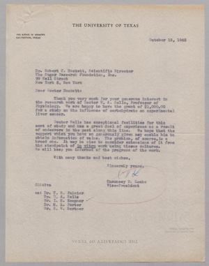 [Letter from Chauncey D. Leake to Robert C. Hockett, October 15, 1945]
