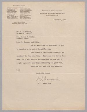 [Letter from Joseph J. Mansfield to Isaac H. Kempner, January 6, 1945]