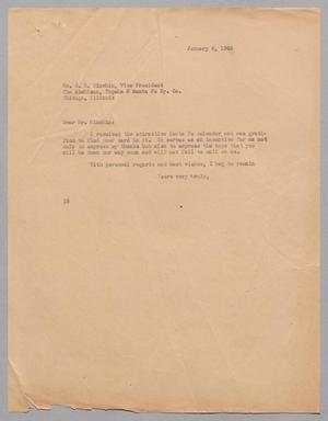 [Letter from Isaac H. Kempner to G. H. Minchin, January 6, 1945]