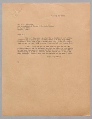 [Letter from Isaac H. Kempner to Thomas J. McGinnis, January 29, 1945]