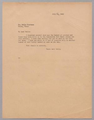 [Letter from Isaac H. Kempner to Emile Nussbaum, July 11, 1945]