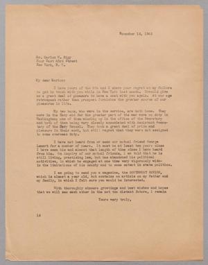 [Letter from I. H. Kempner to Marion W. Ripy, November 15, 1945]