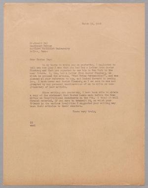 [Letter from I. H. Kempner to Dr. Donald Day, March 10, 1945]