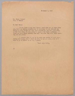 [Letter from I. H. Kempner to Harry Stewart, November 5, 1945]