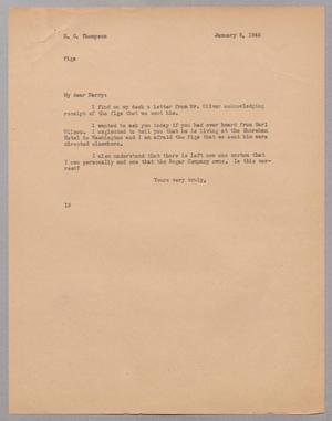 [Letter from I. H. Kempner to H. G. Thompson, January 8, 1945]