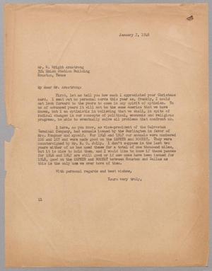 [Letter from Isaac H. Kempner to W. Wright Armstrong, January 7, 1948]