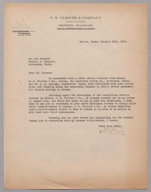 [Letter from N. Billo to Dan Kempner, October 19, 1948]